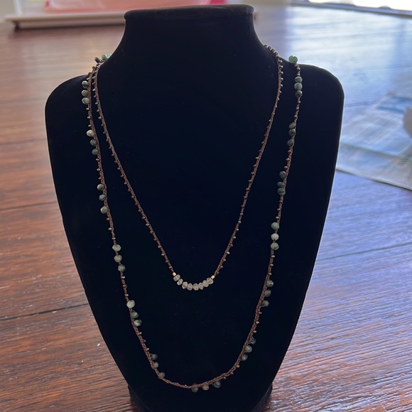 Two Peruvian Corded Necklaces - Picture 1 of 8